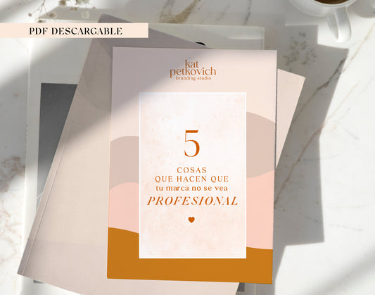 E-book: 5 COSAS QUE HACEN QUE TU MARCA NO SE VEA PROFESIONAL